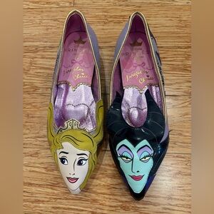 Irregular Choice Disney Sleeping Beauty Flats - Aurora Maleficent - Size 8